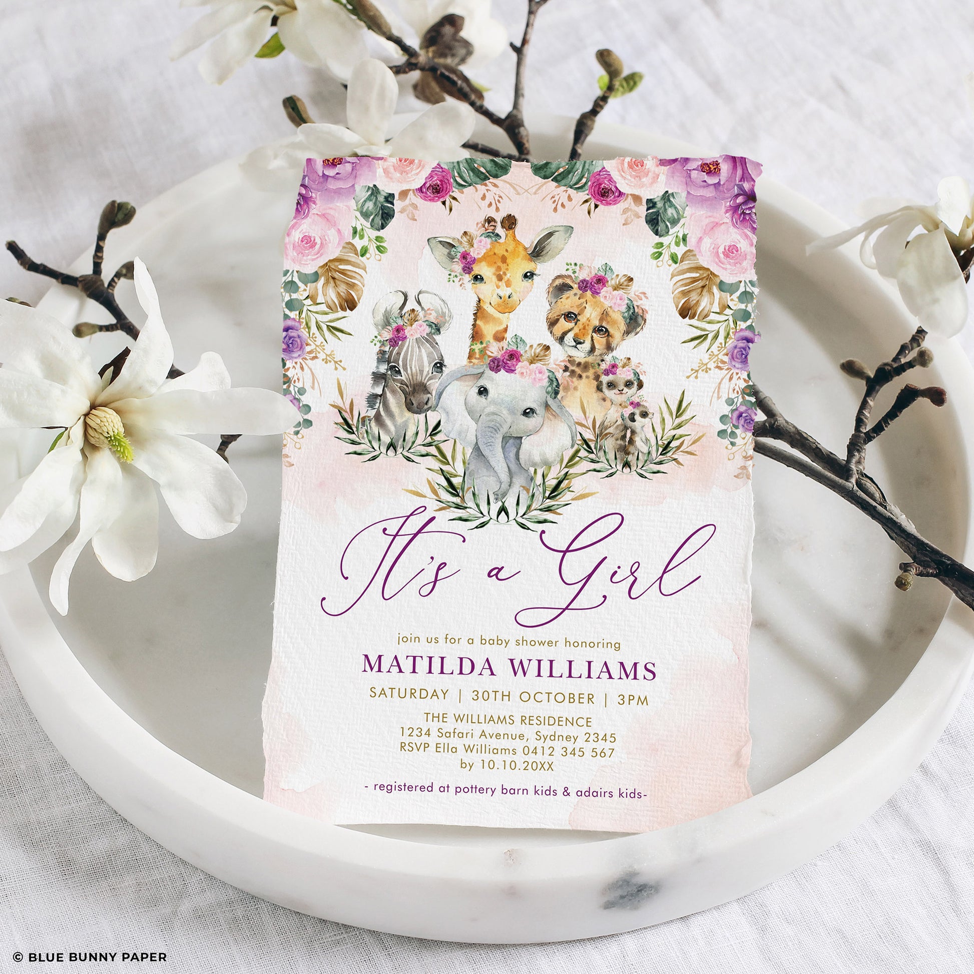 It's a Girl Baby Shower Invite
