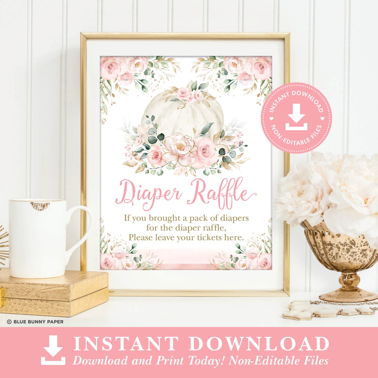 Diaper Raffle Party Sign
