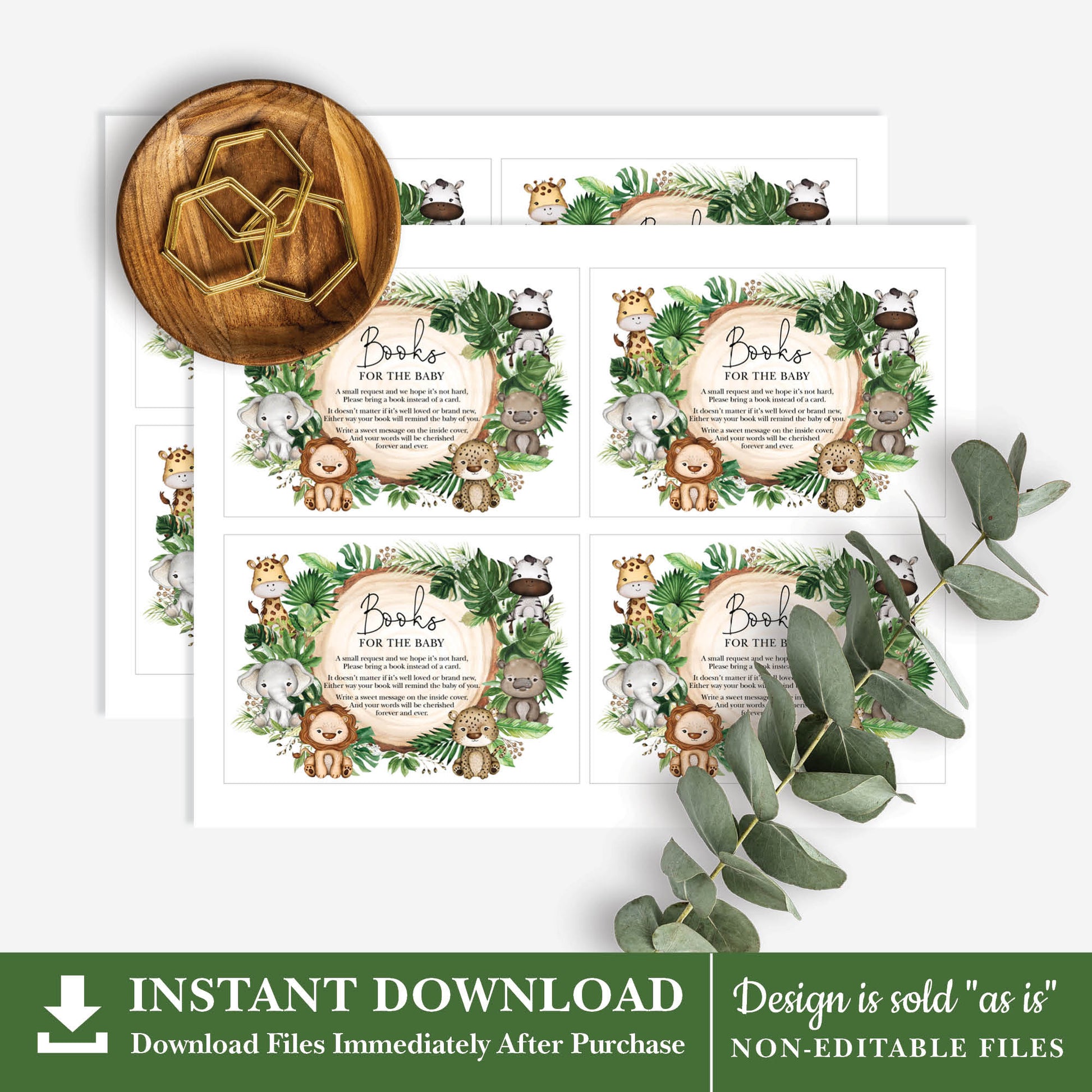 Baby Shower Book Request Card