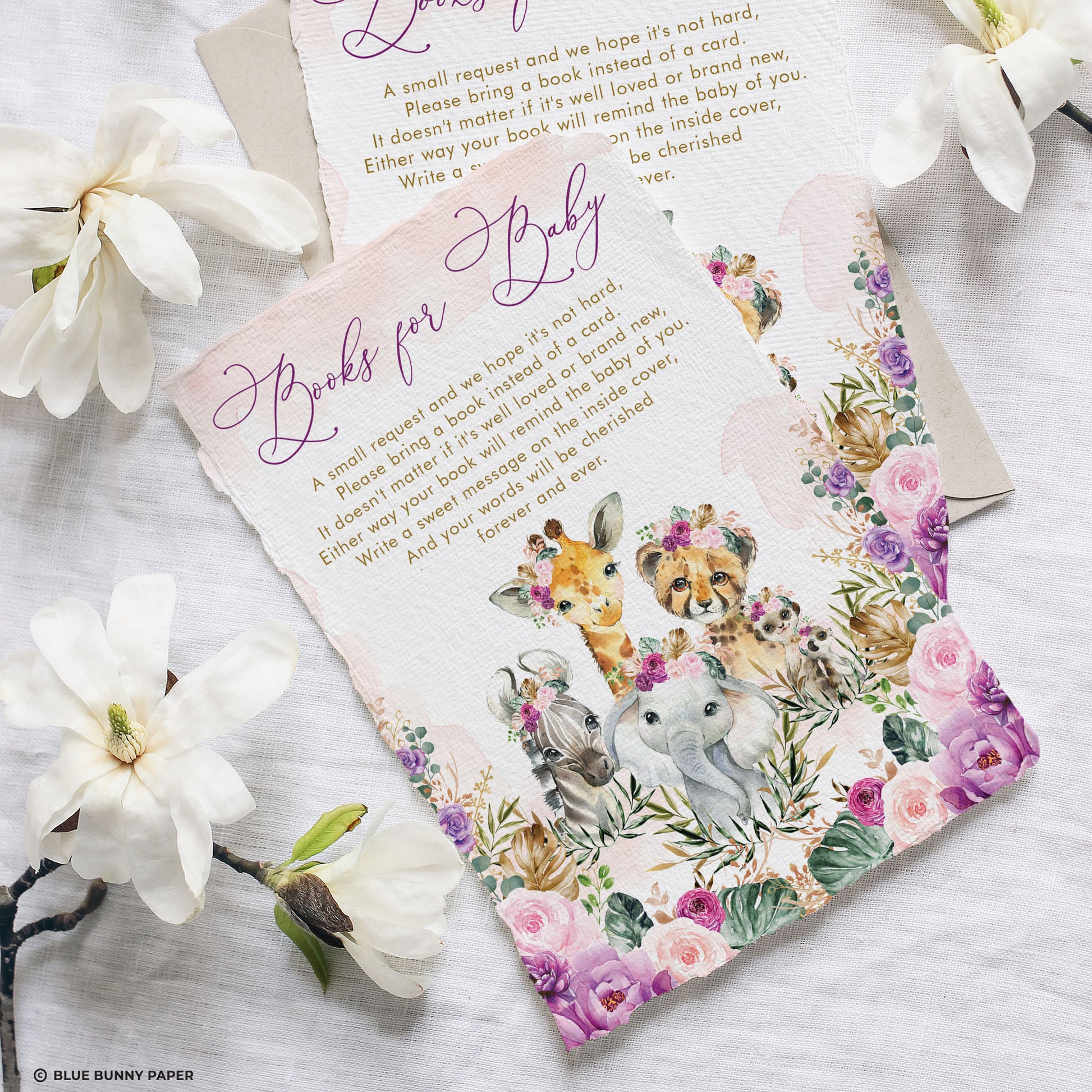 Jungle Animals Books for Baby Card