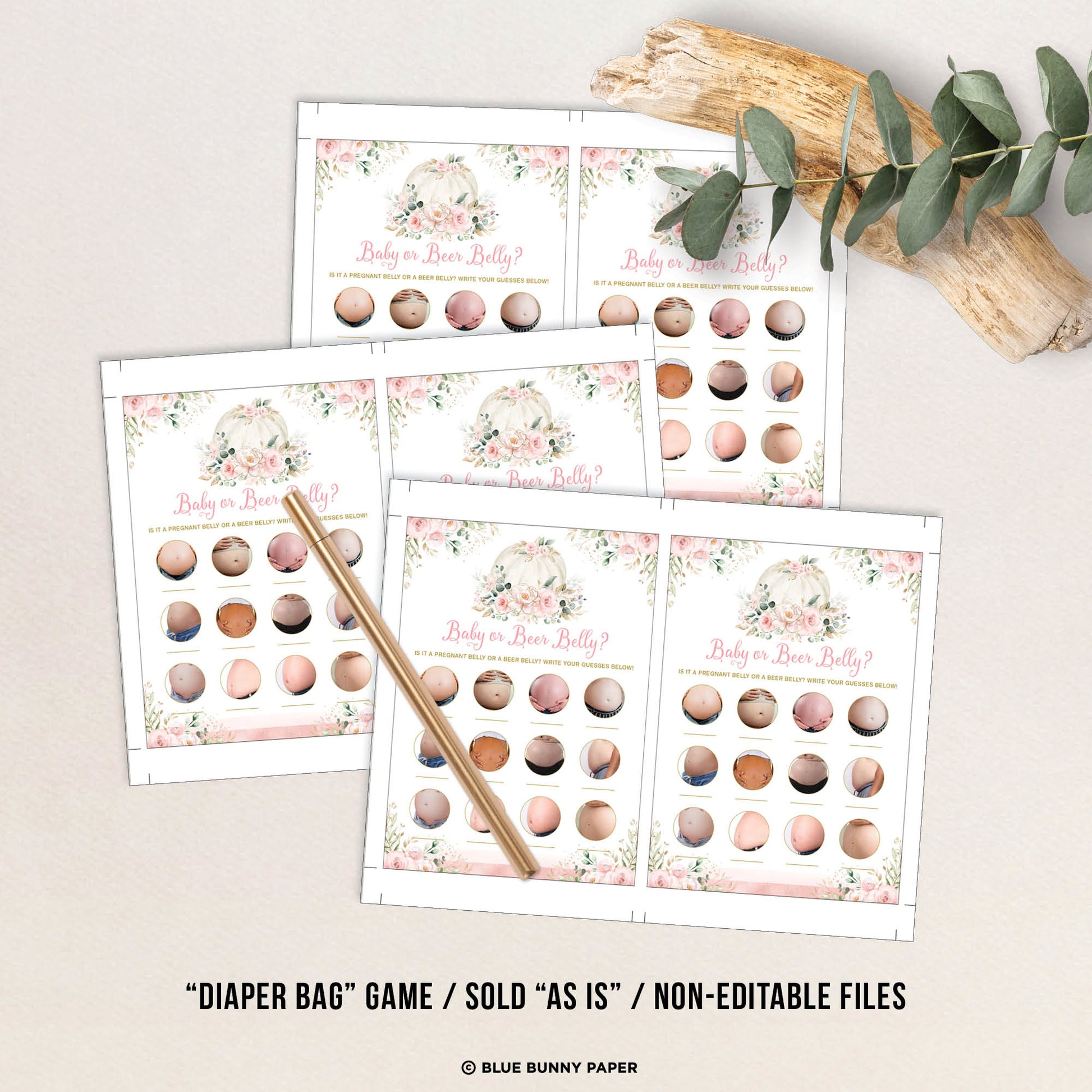 Pumpkin Baby or Beer Belly Party Game